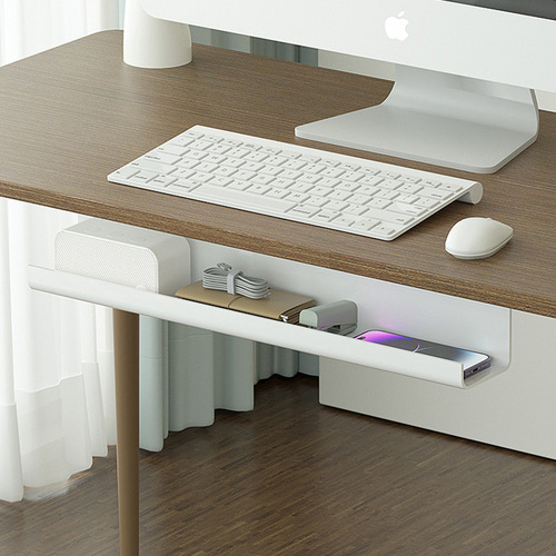 나사없는 간편접착 책상 멀티탭 정리함 3size 2colors